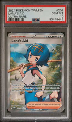 PSA 10 GEM Mint Lana's Aid 207/167 Ultra Rare Full Art