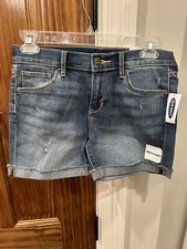 Old Navy Jeans Shorts Girls size 12 Adjustable Waist Stretch waist 28" 