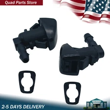2X Windshield Wiper Water Spray Washer Nozzle Jet For Jeep Commander 2006-2010