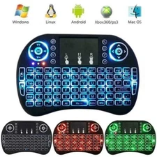 3 Color Backlit Mini i8 Wireless 2.4GHz Keyboard Remote Control Touchpad SmartTV