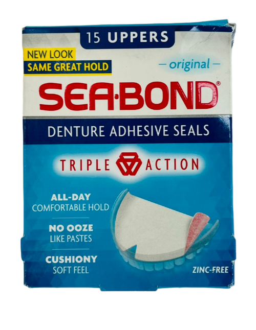 SeaBond Denture Adhesive Seals Uppers Original 15 Uppers eBay
