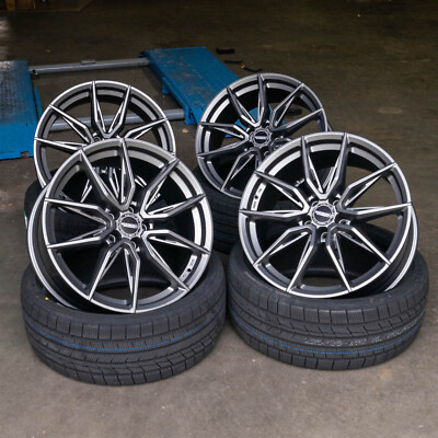 19 Zoll Alufelgen RW02 für BMW 1er E81 E82 E87 E88 F20 F21 2er F22 F23 Grau