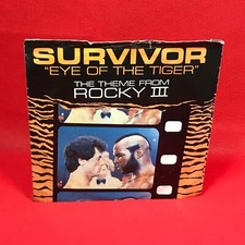 SURVIVOR Eye Of The Tiger 1981 UK 7" Vinyl Single Rocky III 45 record EE