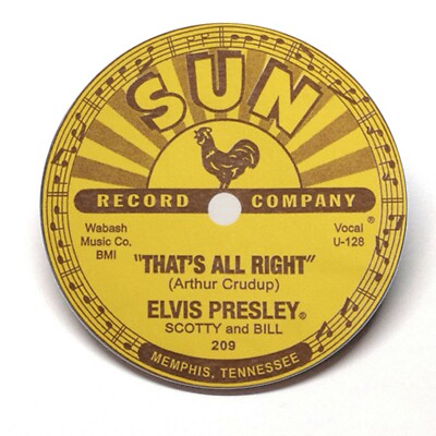 Elvis That's All Right Mama Sun Record Label Fridge Magnet BUY 3, GET 4 FREE MIX