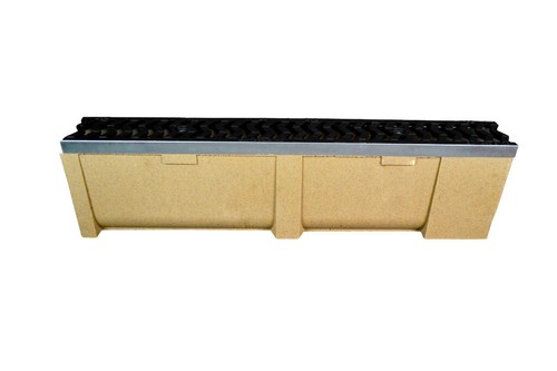 Entwässerungsrinne Polymerbeton Stahlzarge mit Gussrost Kl.B-125 bis 12,5t 100cm - Bild 20 von 21