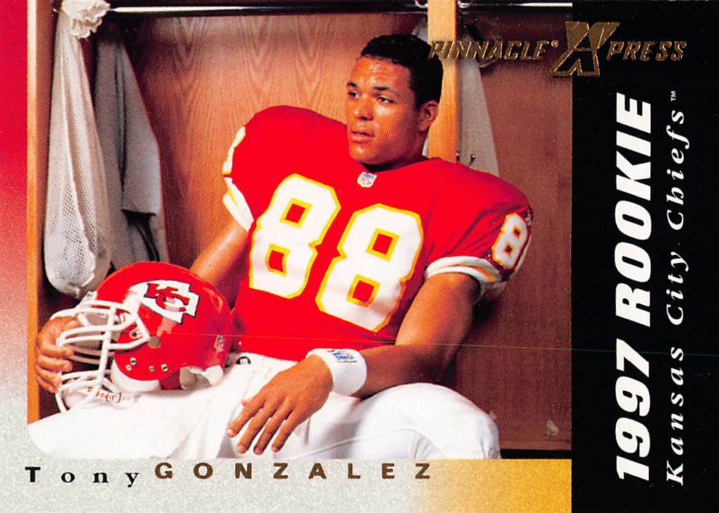 1997 Pinnacle Xpress Football Tony Gonzalez Rookie Card #117 NM/MT