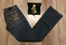 Miss Me JP4369L Boot Stretch Blue Jeans size 28 X 33 Minimal Wear 