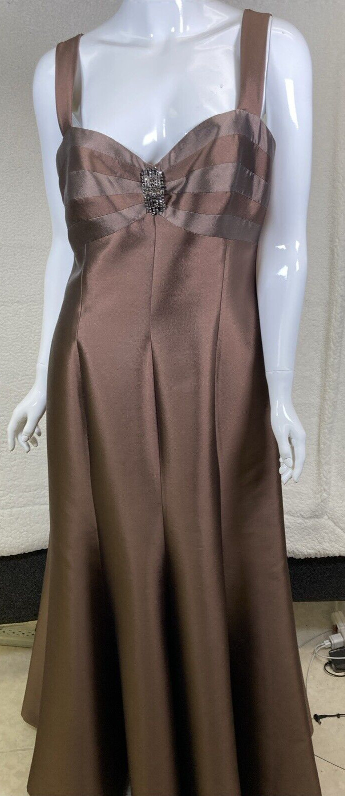 2pc Formal Evening Dress, Silk/Wool Blend Dress/Jacket, Mother of Bride Size 12