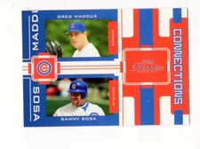 2005 Prestige Connections Greg Maddux (HOF) Sammy Sosa #C9 Cubs Free Shipping