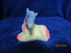 FENTON AIRBRUSHED RAINBOW TIE DYED FOAL HORSE 3X4 ROSSO?