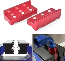 4" Aluminum Vise Jaw Protective Inserts AN Fitting Vice Jaw Covers for Vices