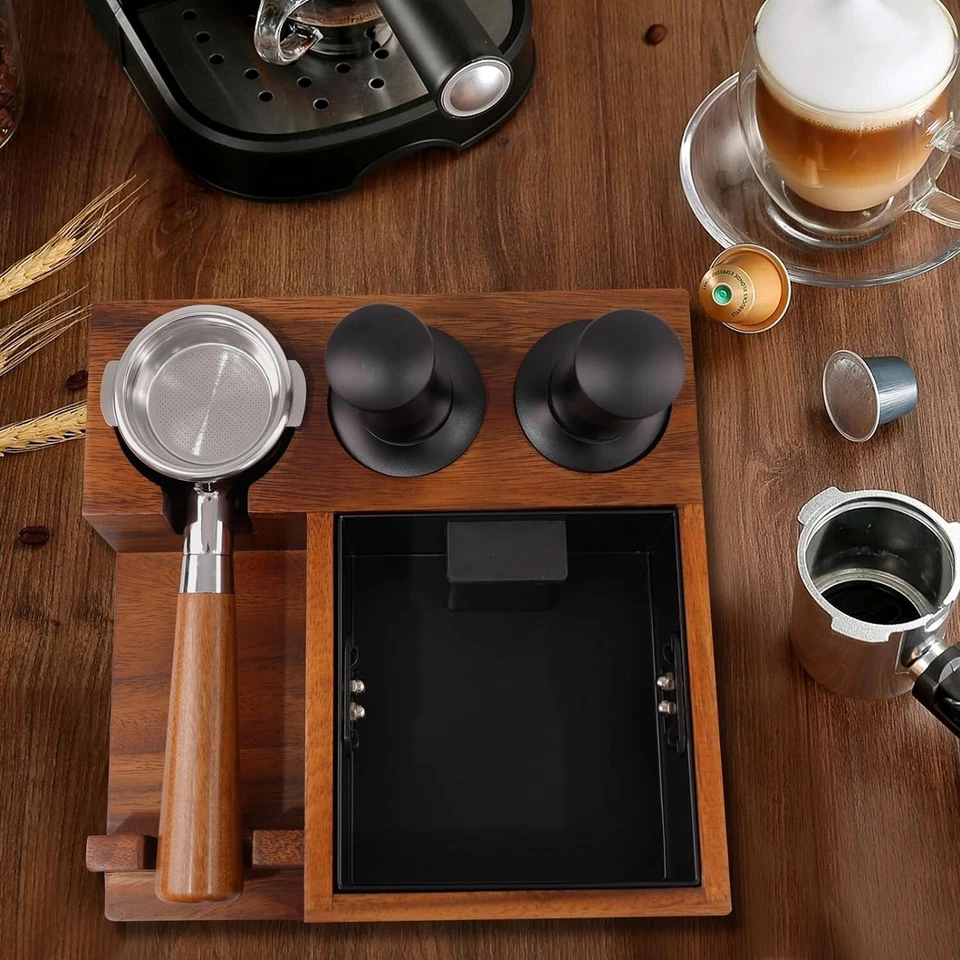 Эспрессо Knock коробка эспрессо кофе устроитель коробка дерева эспрессо тампинг станции - Изображение 3 из 4