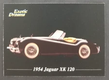 1954 Jaguar XK 120 Roadster 1992 Exotic Cars Card #69 (NM)