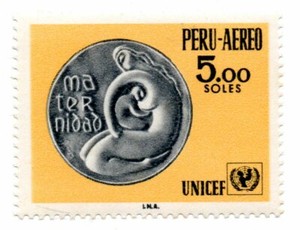 Maternity: UNICEF's 24th anniversary, S/. 5.00, Perú 1970, accept offers