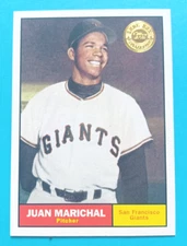 2003 TOPPS SHOEBOX COLLECTION JUAN MARICHAL #28 1961 REPRINT #417 GIANTS