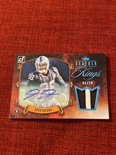 Josh Jacobs 2020 donruss leather kings patch auto autograph #6/10
