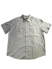 The Foundry Supply Co Shirt Mens 3XLT  Short Sleeve Comfort Stretch Gray NWOT