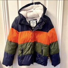 Abercrombie Kids Hooded Sherpa Lined Puffer Jacket Size 13/14