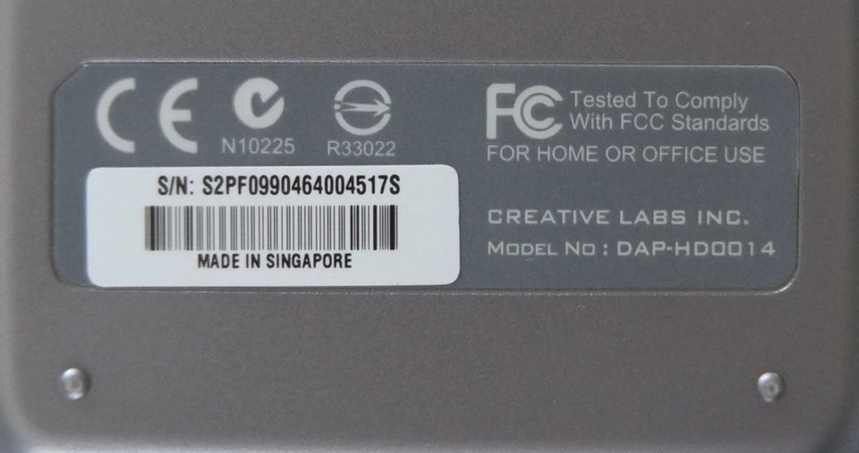 CREATIVE LABS ZEN TOUCH 20gb MP3 PLAYER MODEL No. DAP-HD0014 - PERFECT & MINT - Image 4 of 4