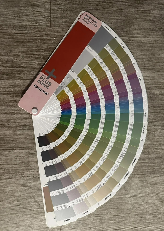 Pantone Plus Series Premium Metallics Coated Color Guide Fan Book For Printing - Image 2 of 2