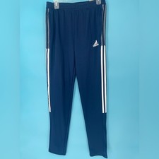 Adidas Kids Navy Joggers with White Stripes SZ XL