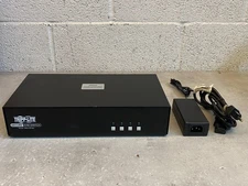 Tripp-Lite 4-Port Dual DisplayPort Secure KVM Switch w/ Power Adapter B002-DP2A4