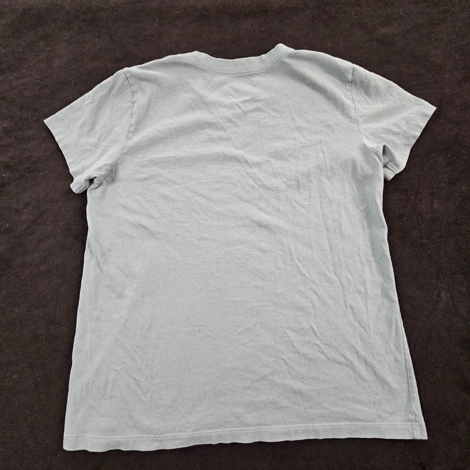 Camiseta trituradora de manga corta gris mariposa Life is Good para mujer M Foto 2 de 4