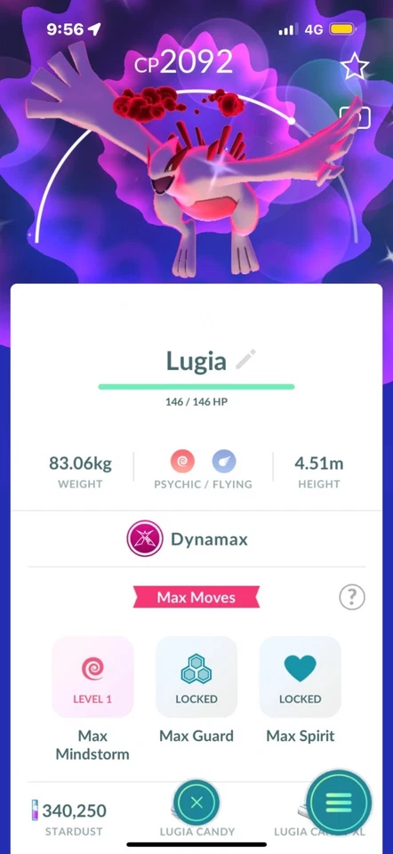 Shiny Dynamax Lugia✨mini PTC 20k✨(leia a descrição) - Imagem 2 de 2