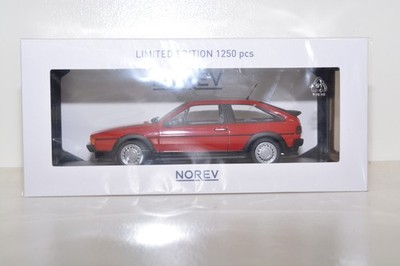 Modèle Réduit Norev 1:18 Volkswagen Scirocco II GTX 16V 1988 - Rouge - Réf. 188630 - Neuf