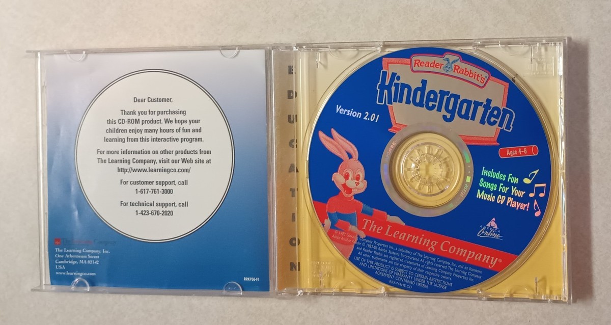 Reader Rabbit's Kindergarten Original Version CD-ROM - Windows 3.1