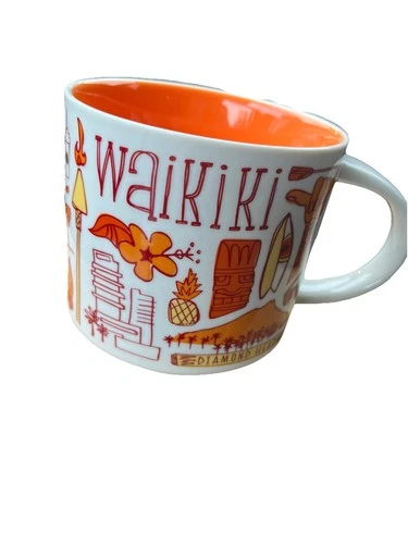 Starbucks Waikiki Oahu Hawaiian 14oz Mug Been There Series