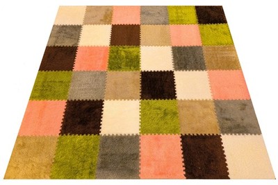 Kinder und Baby Spielmatte Spielteppich Puzzlematte - XXL Matte 180 x 180 cm