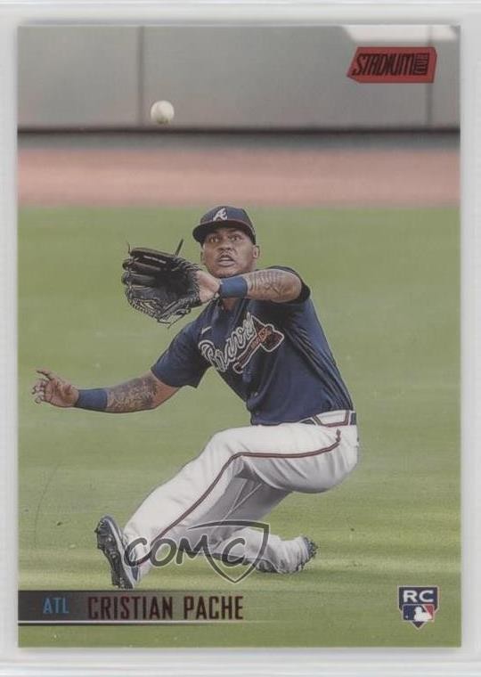 2021 Topps Stadium Club Red Foil Cristian Pache #245 Rookie RC 7l6
