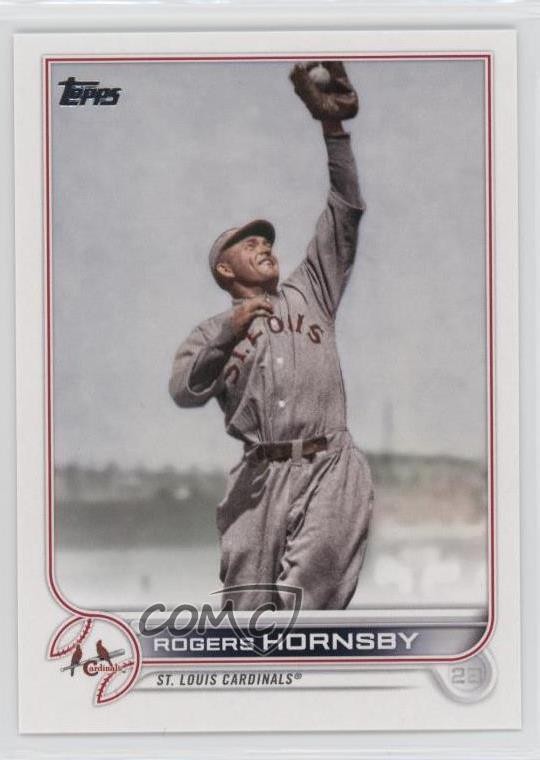 2022 Topps Update Legend Variation SP Rogers Hornsby #US60 HOF 13kt