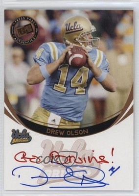 2006 Press Pass Bronze Red Ink Inscriptions Drew Olson Rookie Auto RC 0ot5