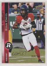 2021 Upper Deck CFL Red 54/165 Ryan Davis #75 0a2