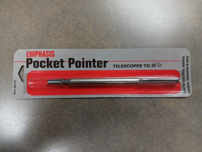 Vintage Emphasis Pocket Pointer Telescopic Metal Pen, Arrow Clip-Polished Finish