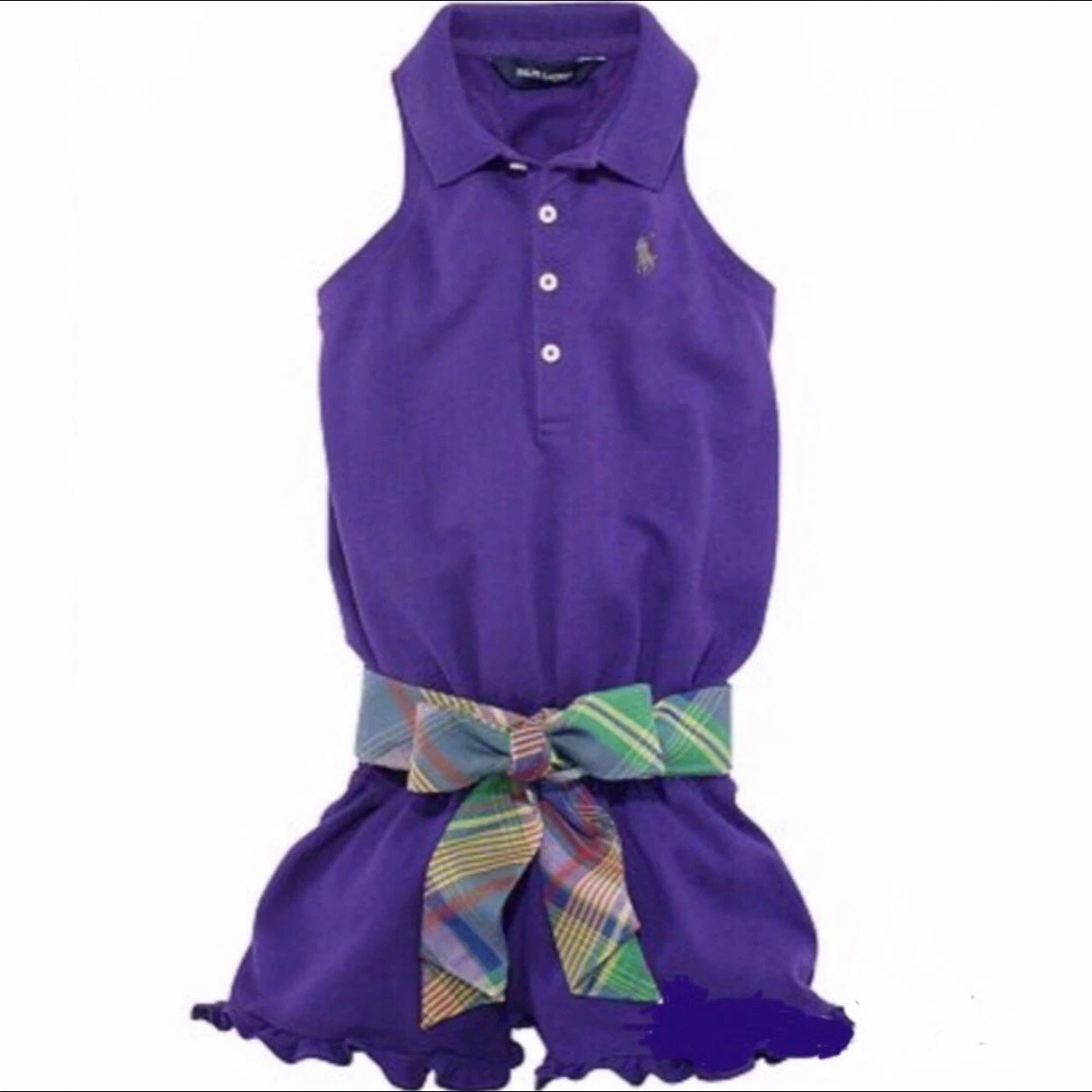 NWT Polo Ralph Lauren Purple Romper Size 6x Girls