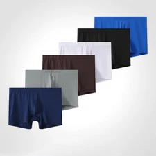 Lightweight Ice Silk Mens Undershorts Low Rise Boxer Briefs for All Seasons