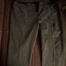 Simply Vera by Vera Wang Women’s Gray Solid Ankle Leggings Juniors L