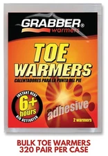 Grabber Pre-Loaded Toe Warmers Clips - 24-Pair, Moisture-Resistant, Reusable