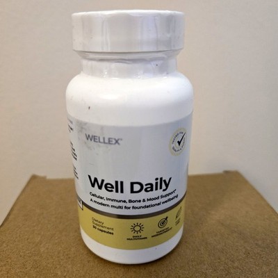 Well Daily Multivitamin Bioavailable Nutrients for Immune Cellular & Bone Health