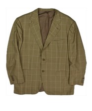 Kiton Mens 100 Cashmere Check Sport Coat Blazer Jacket 48 R Mint