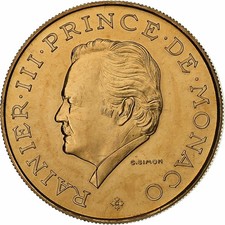 [#134860] Monaco, Rainier III, 10 Francs, 1982, MDP, série FDC, Copper-Nickel-Al