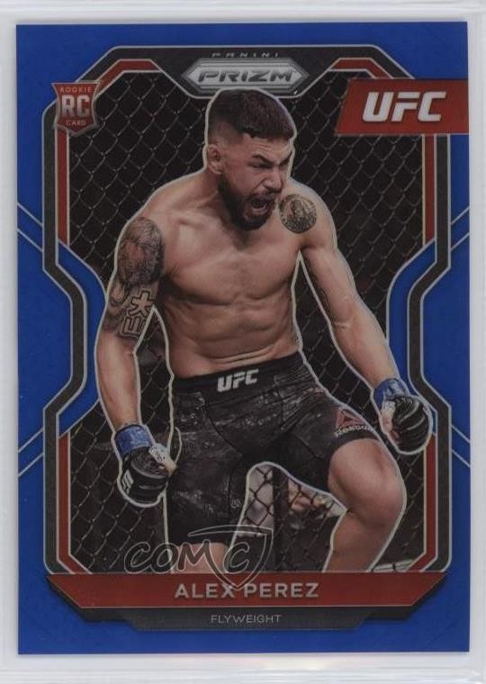2021 Panini Prizm UFC Blue Prizm 93/199 Alex Perez #26 05ed