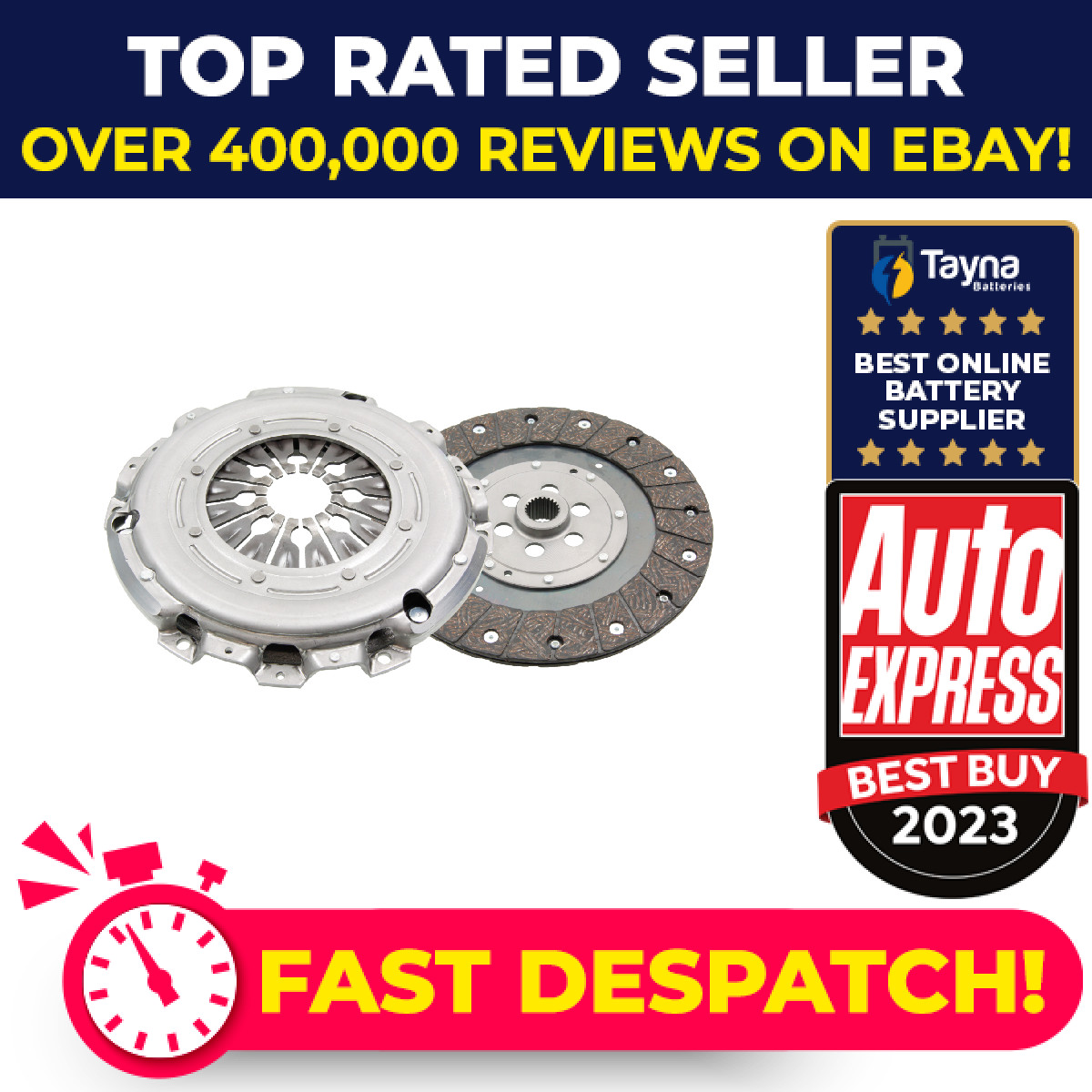 Clutch Kit 2 piece (Cover+Plate) 241mm ADBP300033 Blue Print 022141015R Quality