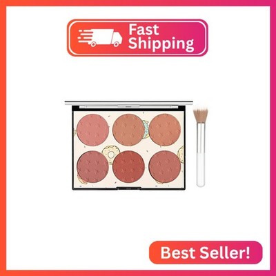 KYDA 6 Colors Blush Palette, Matte and Shimmer Blush Palette, Smooth Blendable P