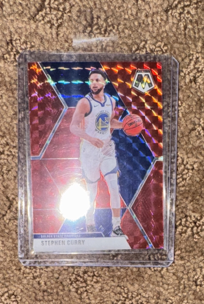 2019-20 Panini Mosaic - #70 Stephen Curry RED