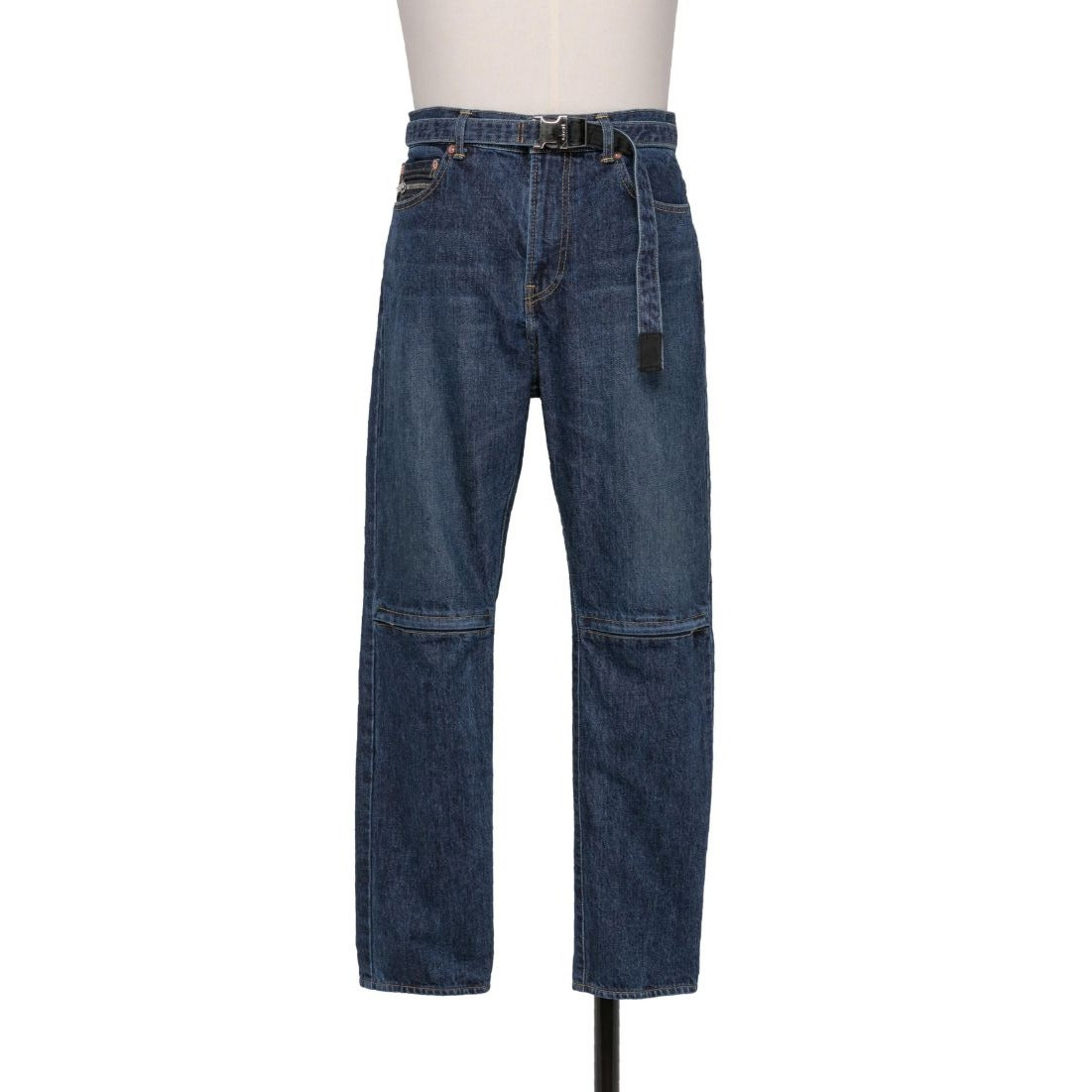 NWT SACAI UNISEX BELTED DENIM JEANS 1 SMALL