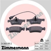Zimmermann BremsbeläGe Bremsbelegsatz Hinten FüR VW Transporter V Bus Multivan